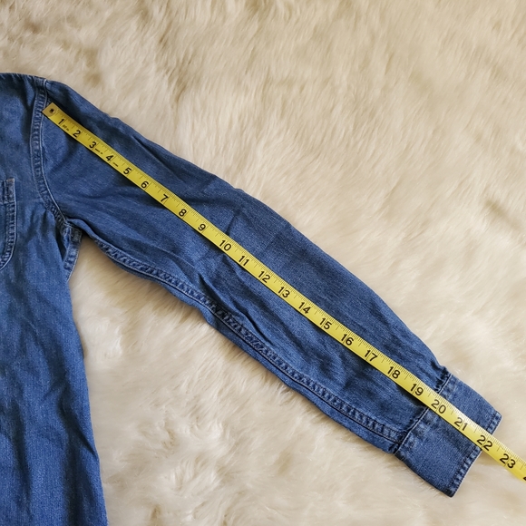 Madewell Denim Classic Ex-Boyfriend Shirt in Kylemore Wash Size XS - Picture 13 of 14